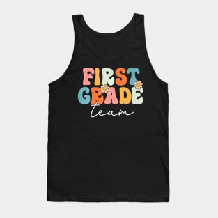 First Grade Team Groovy Back To School 1St Grade Tank Top